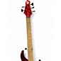 Used MTD KINGSTON LK-5 CHANGED PICKUPS Red Electric Bass Guitar