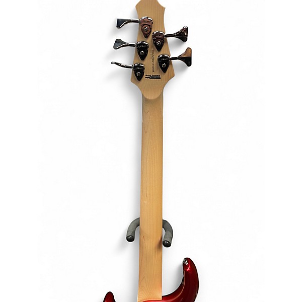 Used MTD KINGSTON LK-5 CHANGED PICKUPS Red Electric Bass Guitar