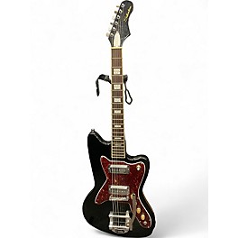 Used Silvertone 1478 Black Solid Body Electric Guitar
