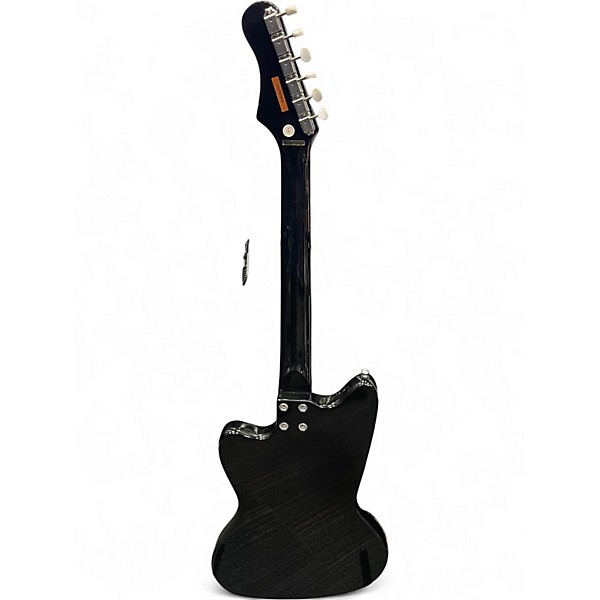 Used Silvertone 1478 Black Solid Body Electric Guitar