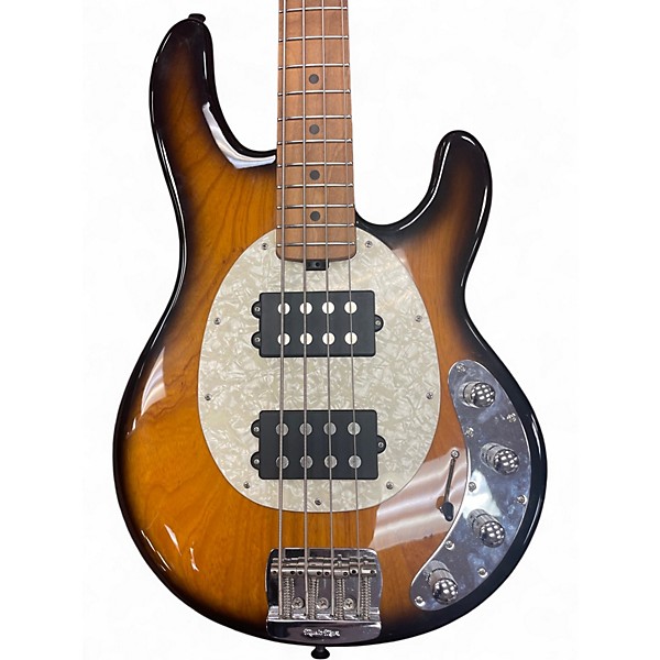 Used Ernie Ball Music Man Stingray Classic 4 String Honey Burst Electric Bass Guitar