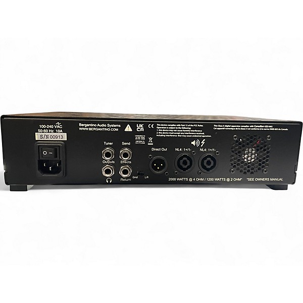 Used Bergantino Forte HP2 Ultra Bass Amp Head