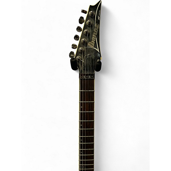Used Ibanez S670QM Black Solid Body Electric Guitar