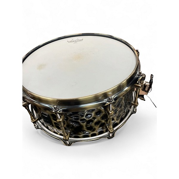 Used Mapex 14in 14 X 6.5 Sledgehammer Antique Brass Drum