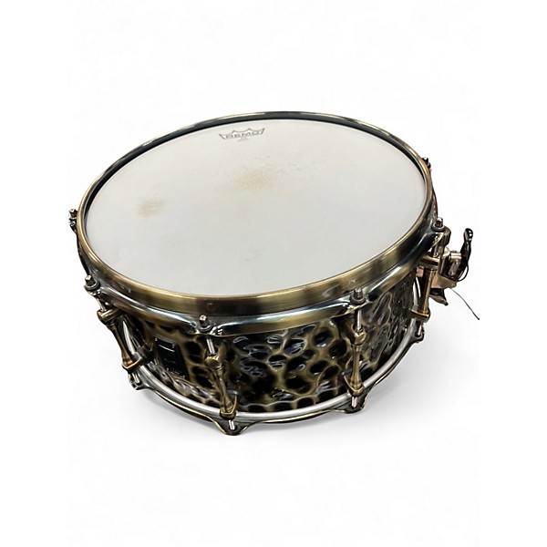 Used Mapex 14in 14 X 6.5 Sledgehammer Antique Brass Drum