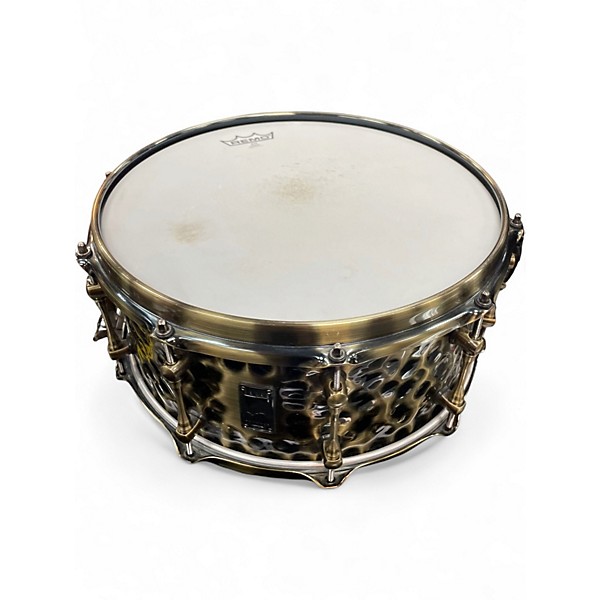 Used Mapex 14in 14 X 6.5 Sledgehammer Antique Brass Drum