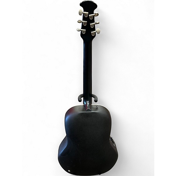 Used Ovation 1712 Custom Balladeer Black Acoustic Electric Guitar