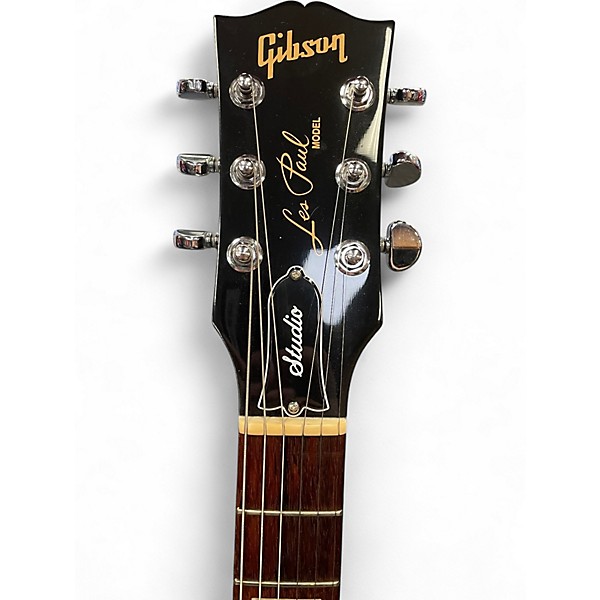 Used Gibson Les Paul Studio Black Cherry Solid Body Electric Guitar