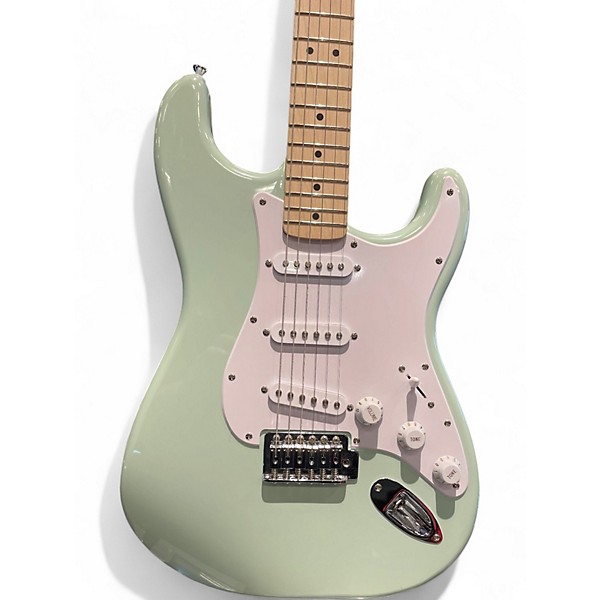 Used Squier Sonic stratocaster Surf Green Solid Body Electric Guitar