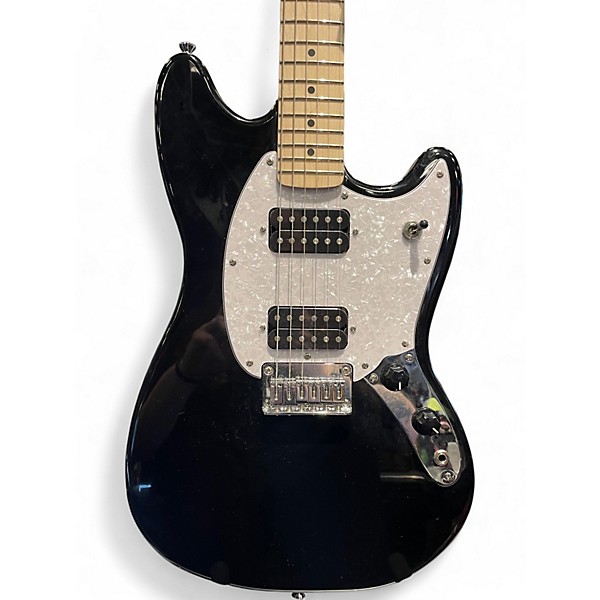 Used Squier Bullet Mustang HH Black Solid Body Electric Guitar