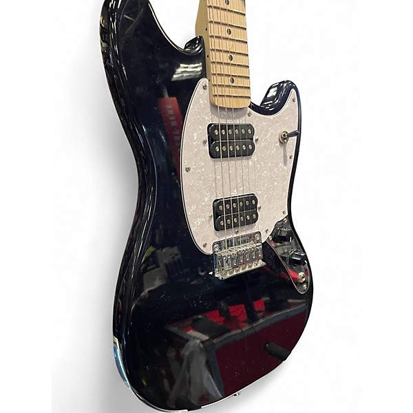 Used Squier Bullet Mustang HH Black Solid Body Electric Guitar