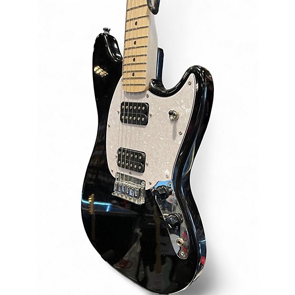 Used Squier Bullet Mustang HH Black Solid Body Electric Guitar