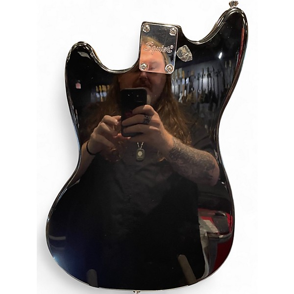 Used Squier Bullet Mustang HH Black Solid Body Electric Guitar