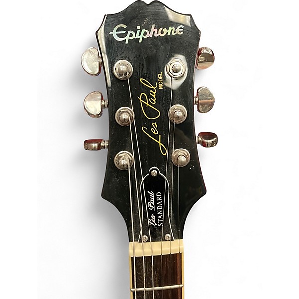 Used 2012 Epiphone Les Paul Standard Red Solid Body Electric Guitar