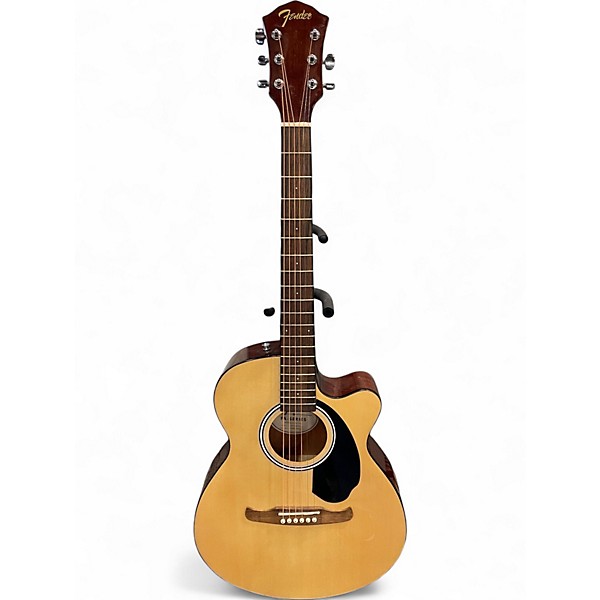 Used Fender FA135CE Concert Natural Acoustic Electric Guitar