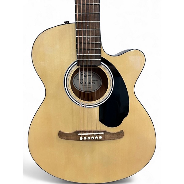 Used Fender FA135CE Concert Natural Acoustic Electric Guitar