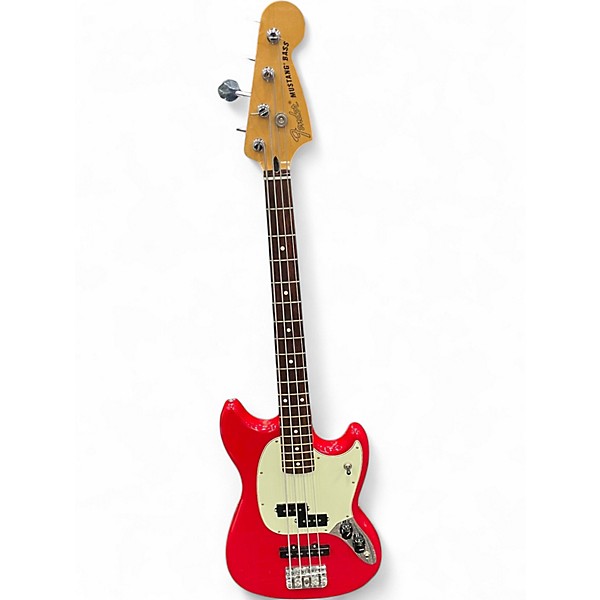 Used Fender Player Mustang Bass PJ Torino Red Electric Bass Guitar