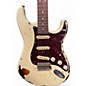 Used Vintage V6 ICON DISTRESSED WHITE OVER SUNBURST Solid Body Electric Guitar
