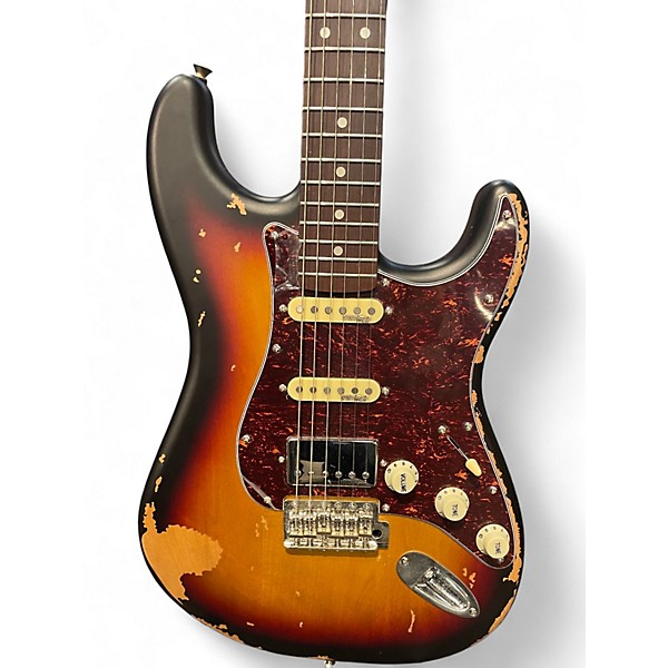 Used Vintage V6 ICON SUNSET SUNBURST Solid Body Electric Guitar