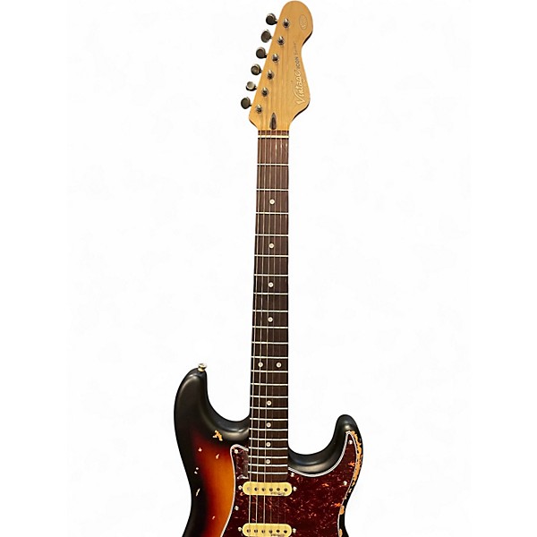 Used Vintage V6 ICON SUNSET SUNBURST Solid Body Electric Guitar
