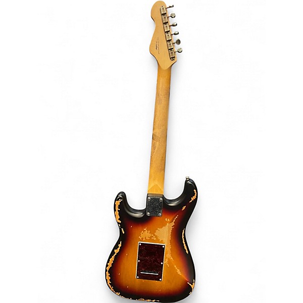 Used Vintage V6 ICON SUNSET SUNBURST Solid Body Electric Guitar