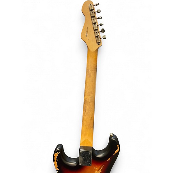 Used Vintage V6 ICON SUNSET SUNBURST Solid Body Electric Guitar