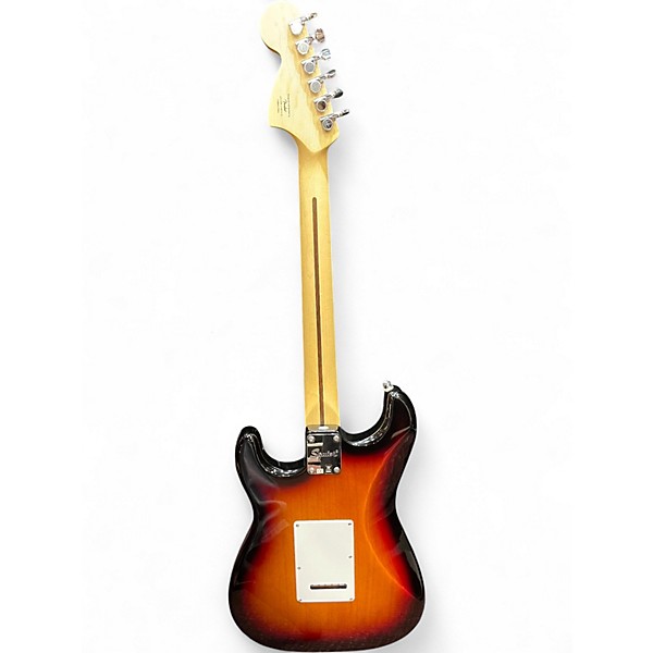 Used Squier Deluxe Stratocaster 2 Color Sunburst Solid Body Electric Guitar