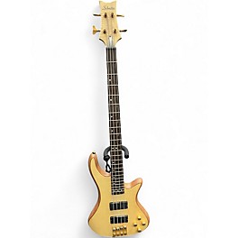 Used Schecter Guitar Research C4 Custom Natural Electric Bass Guitar
