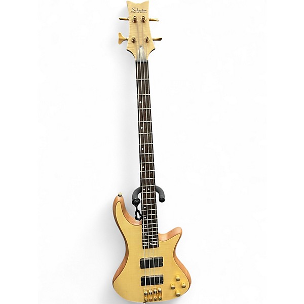 Used Schecter Guitar Research C4 Custom Natural Electric Bass Guitar