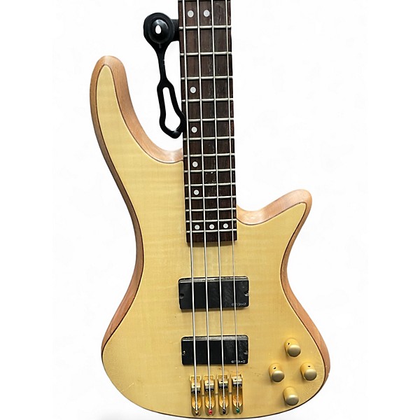 Used Schecter Guitar Research C4 Custom Natural Electric Bass Guitar