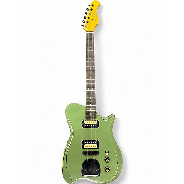 Used Big River Revelator Aged Olive Drab Solid Body Electric Guitar