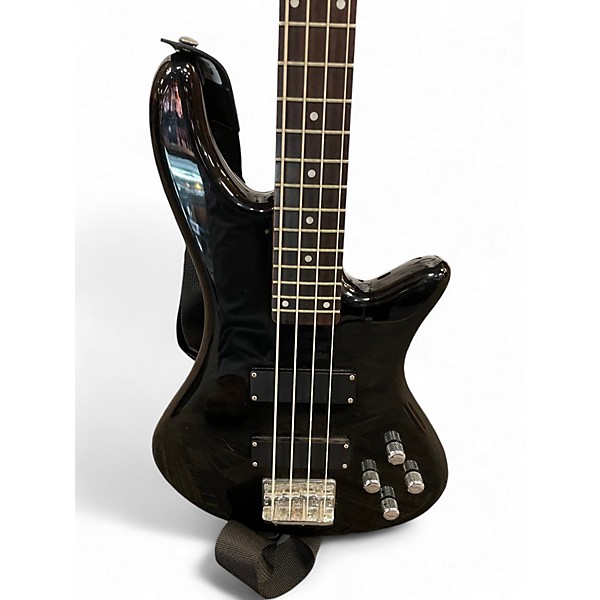 Used Schecter Guitar Research diamond deluxe 4 Black Electric Bass Guitar