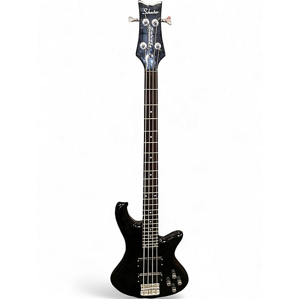 Used Schecter Guitar Research diamond deluxe 4 Black Electric Bass Guitar