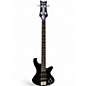 Used Schecter Guitar Research diamond deluxe 4 Black Electric Bass Guitar