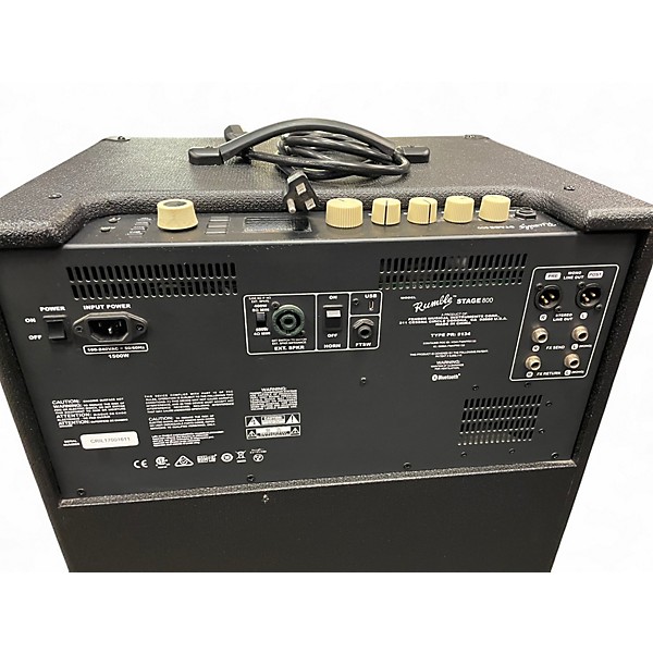 Used Fender Rumble Stage 800 2x10 Bass Combo Amp