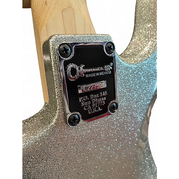 Used Charvel Pro Mod San Dimas HH HT Silver Sparkle Solid Body Electric Guitar