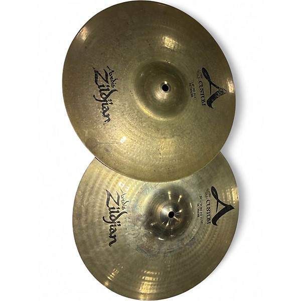 Used Zildjian 14in A Custom Hihats Cymbal