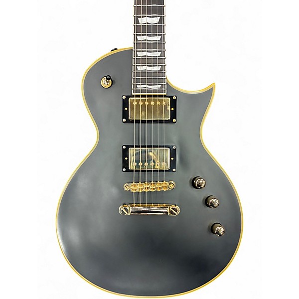 Used ESP LTD EC1000 Deluxe Satin Black Solid Body Electric Guitar