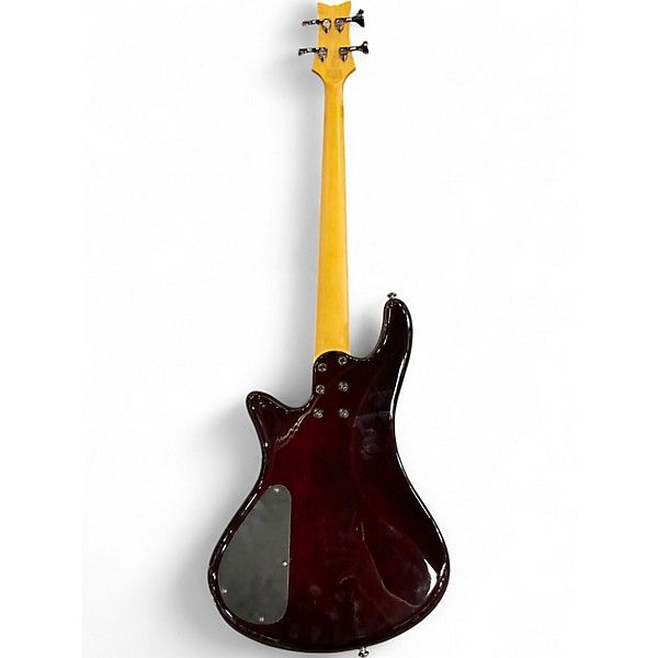 Used Schecter Guitar Research Stiletto Extreme 4 String Black Cherry Electric Bass Guitar