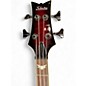Used Schecter Guitar Research Stiletto Extreme 4 String Black Cherry Electric Bass Guitar