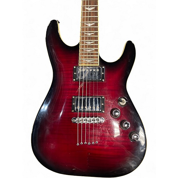 Used Schecter Guitar Research C1 Plus Black Cherry Solid Body Electric Guitar
