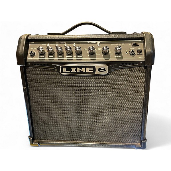 Used Line 6 Spider IV 15W 1X8 Guitar Combo Amp