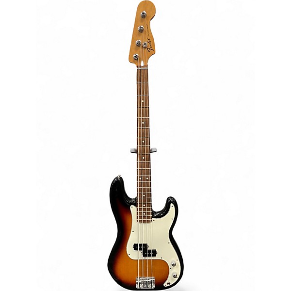 Used Fender Standard Precision Bass Brown Sunburst Electric Bass Guitar