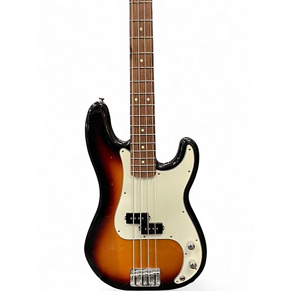 Used Fender Standard Precision Bass Brown Sunburst Electric Bass Guitar