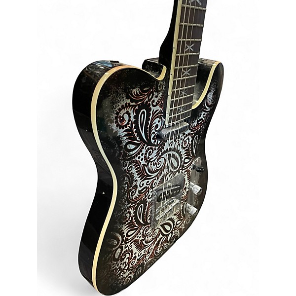 Used HardLuck Kings SOUTHERN BELLE PAISLEY DESIGN Solid Body Electric Guitar
