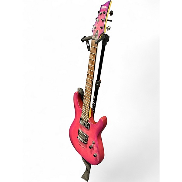 Used Schecter Guitar Research Diamond Series PT Atomic Pink Solid Body Electric Guitar