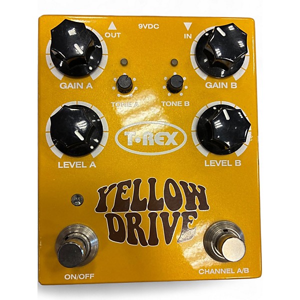 Used T-Rex Engineering Yellow Drive Distortion Effect Pedal