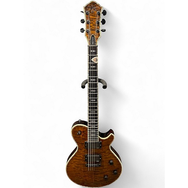 Used Michael Kelly Patriot Premium Tiger Eye Solid Body Electric Guitar