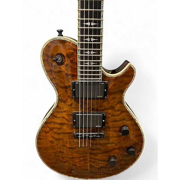 Used Michael Kelly Patriot Premium Tiger Eye Solid Body Electric Guitar