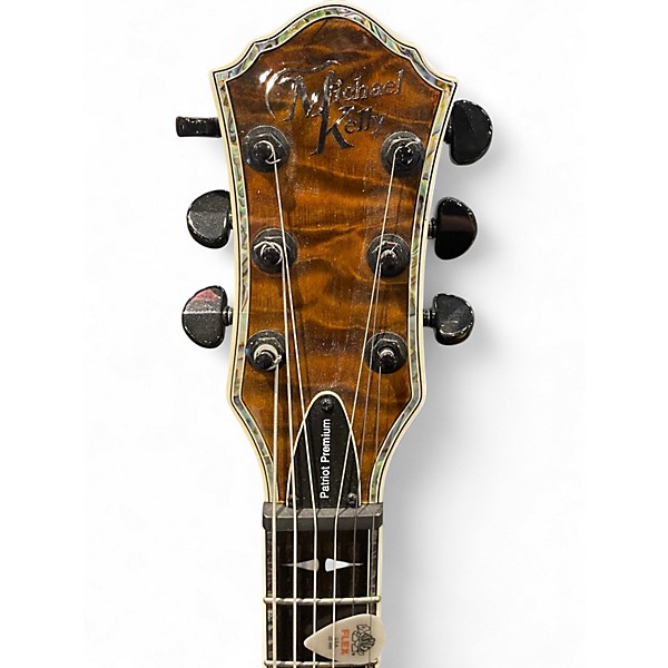 Used Michael Kelly Patriot Premium Tiger Eye Solid Body Electric Guitar